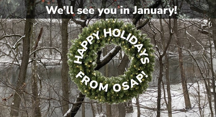 OSAP Wishes You a Happy Holidays